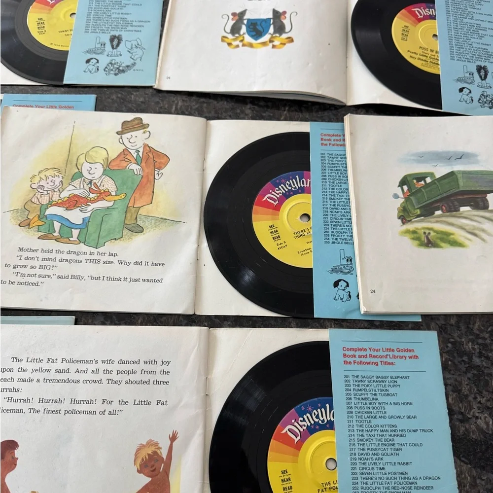 Disneyland A Little Golden Book‎ Vinyl Collection. Vintage. Set Of 8 Kids Books